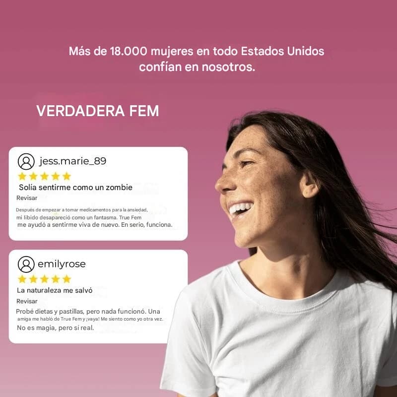 True Fem® 13 en 1 – El Suplemento Natural que Equilibra Tus Hormonas y Potencia Tu Belleza Femenina desde Adentro
