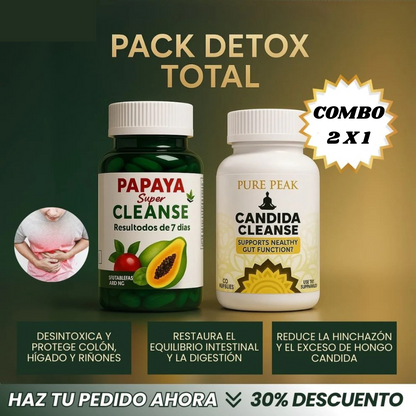 PACK DETOX TOTAL – Tu aliado contra gases, inflamación y malestar estomacal 💨🌱