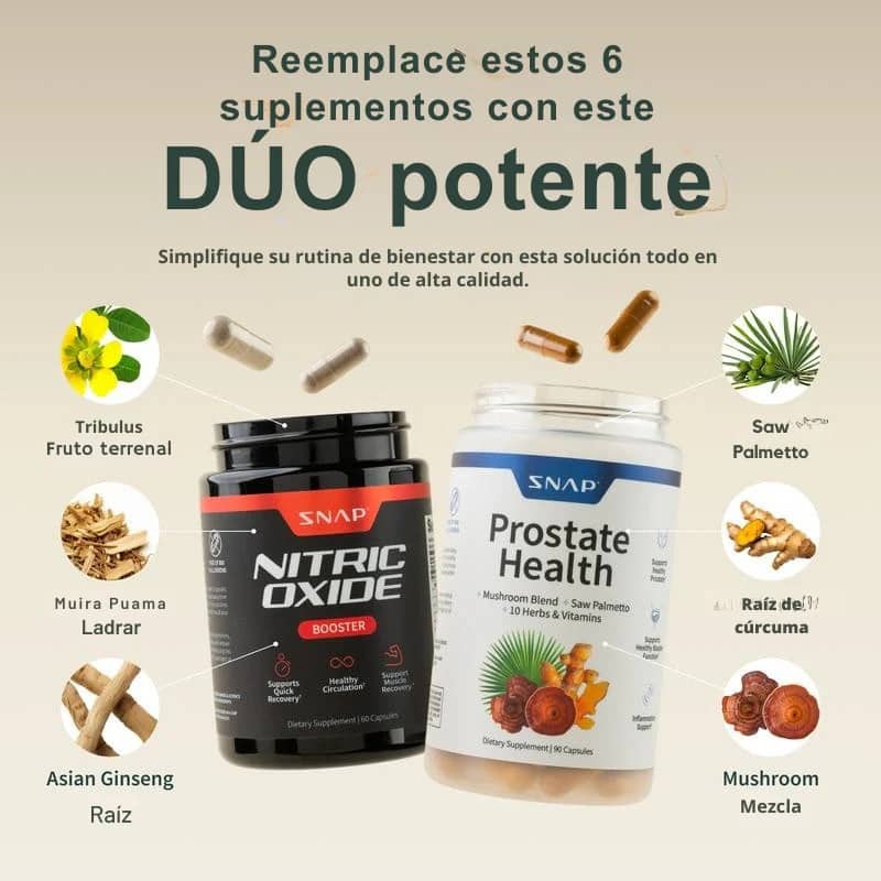 Prostate Health + Nitric Oxide – Para que vuelvas a rendir… en todo