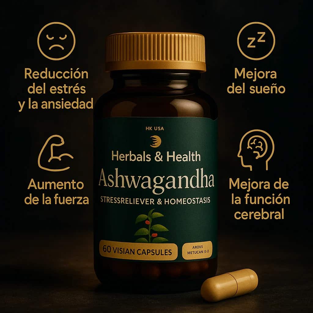 Pack Dúo Ashwagandha + NAD+Resveratrol – Stop envejecimiento, recupera tu fuerza 🔥