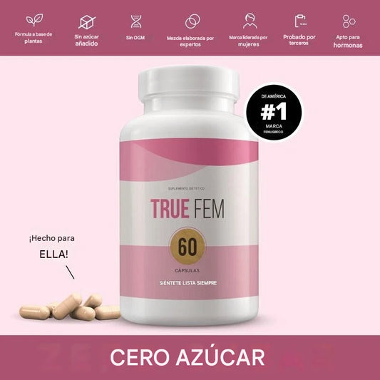 True Fem® 13 en 1 – El Suplemento Natural que Equilibra Tus Hormonas y Potencia Tu Belleza Femenina desde Adentro
